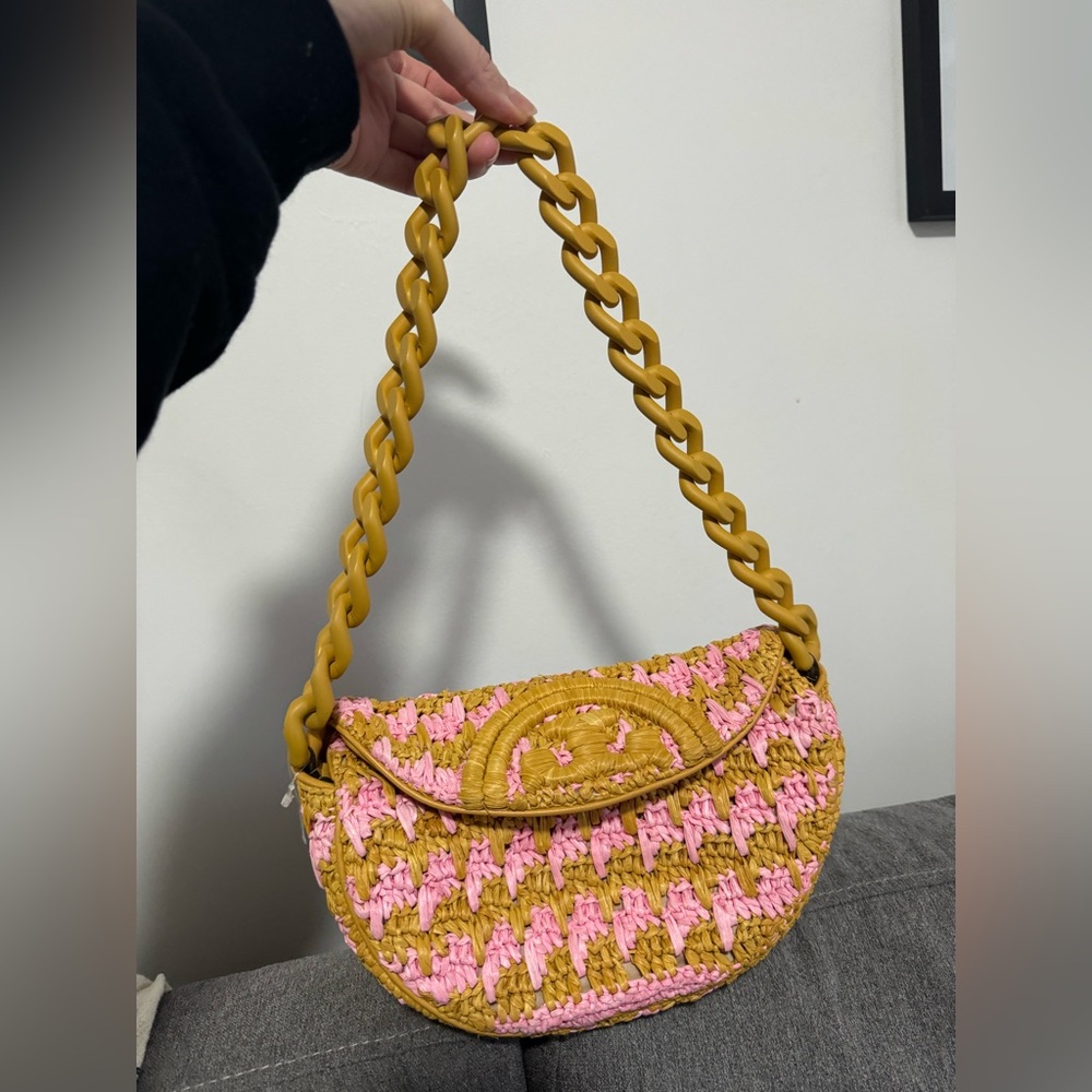 Tory Burch crescent chain bag
